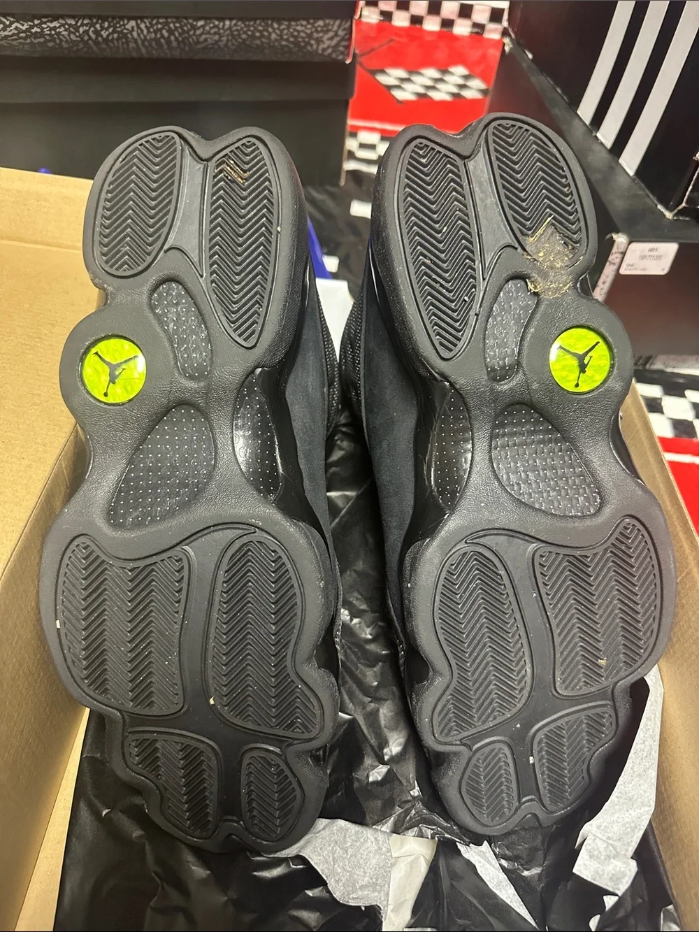 Air Jordan 13 Retro Men's Black Reflective Knit Basketball Sneakers